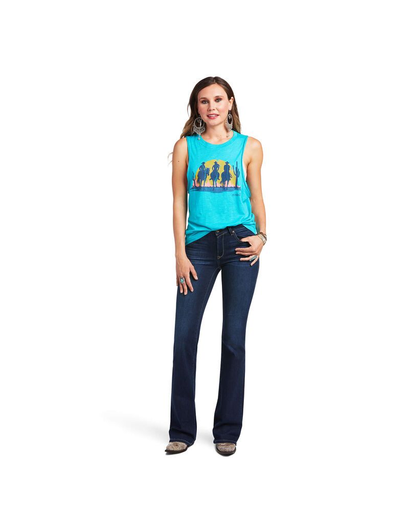 Tops Ariat Wandering Tank Mujer Multicolor | BSTE12398