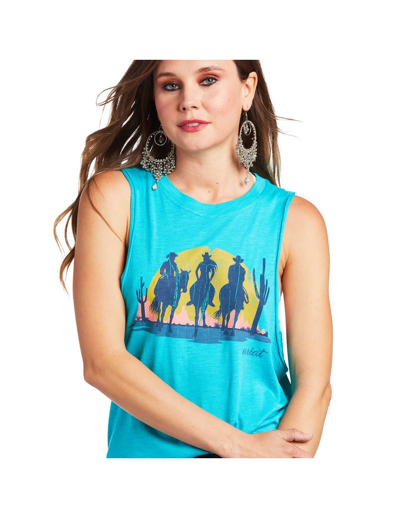 Tops Ariat Wandering Tank Mujer Multicolor | BSTE12398