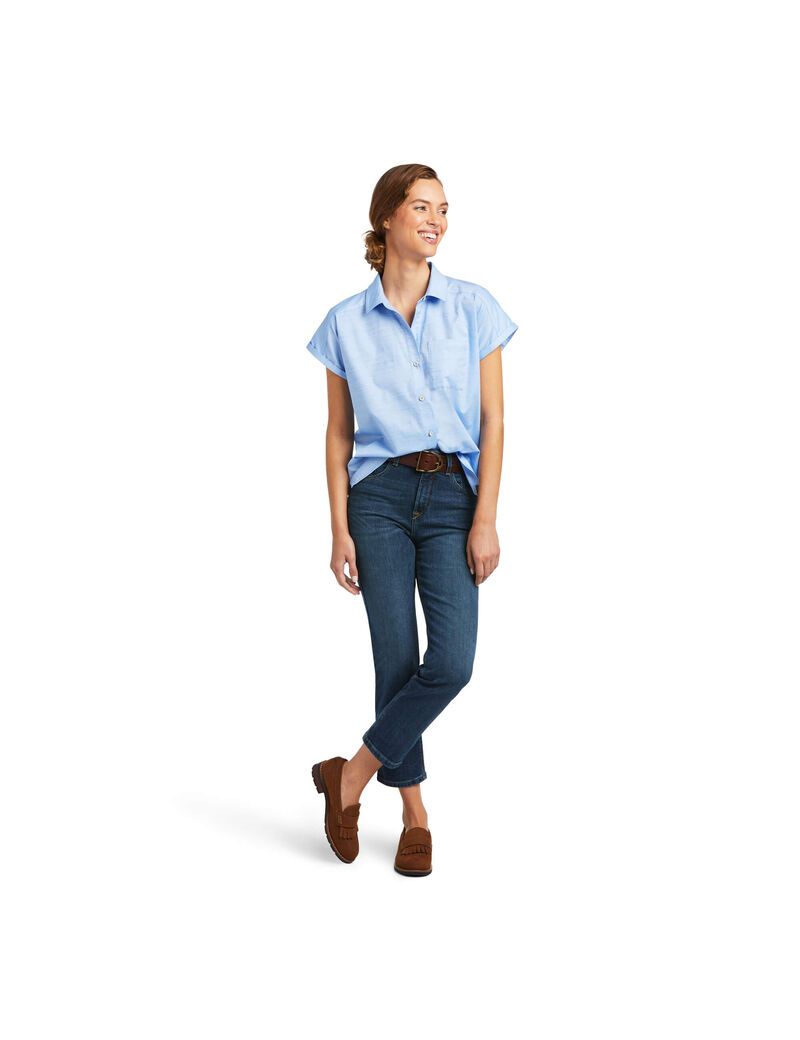 Tops Ariat Zenith Mujer Azules | HKLW06238