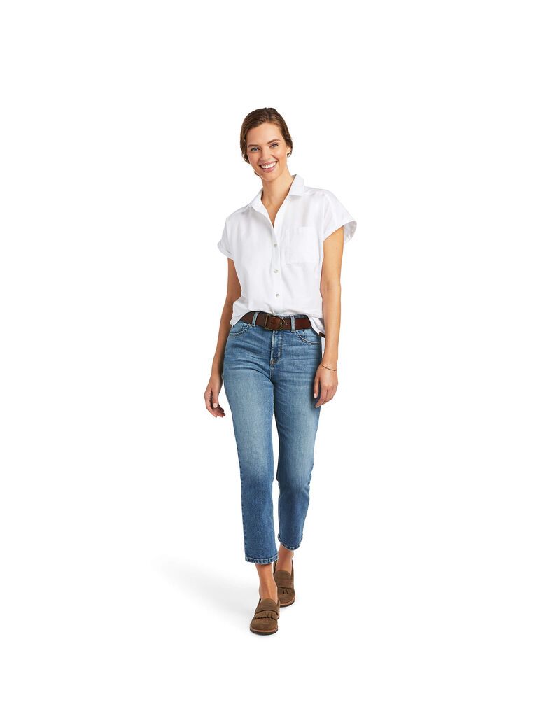 Tops Ariat Zenith Mujer Blancas | GIZF37629