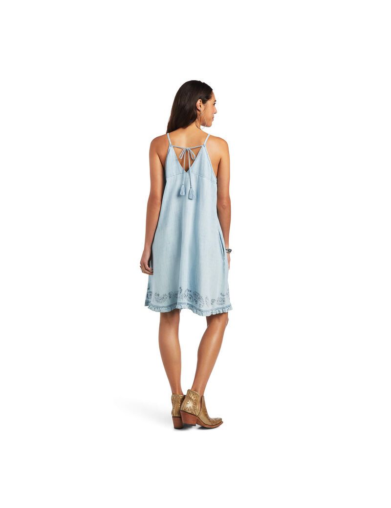 Vestido Ariat Meadow Mujer Azules Claro | SXBP50319