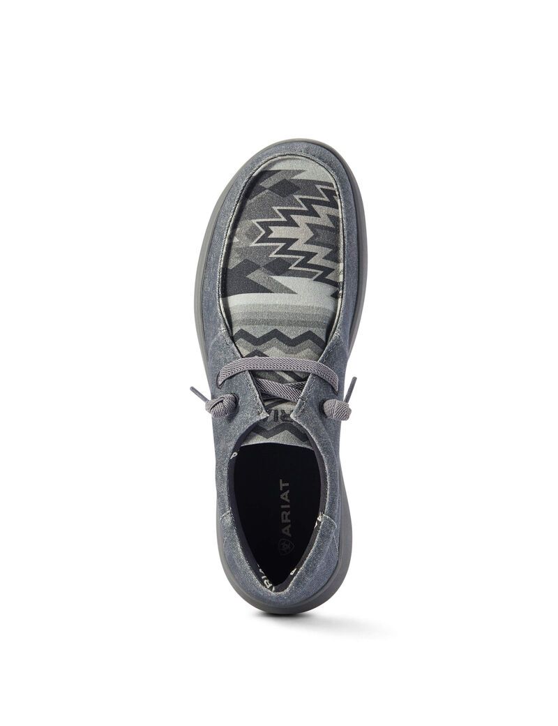 Zapatillas Ariat Hilo Stretch Encaje Hombre Gris | LEWG72831