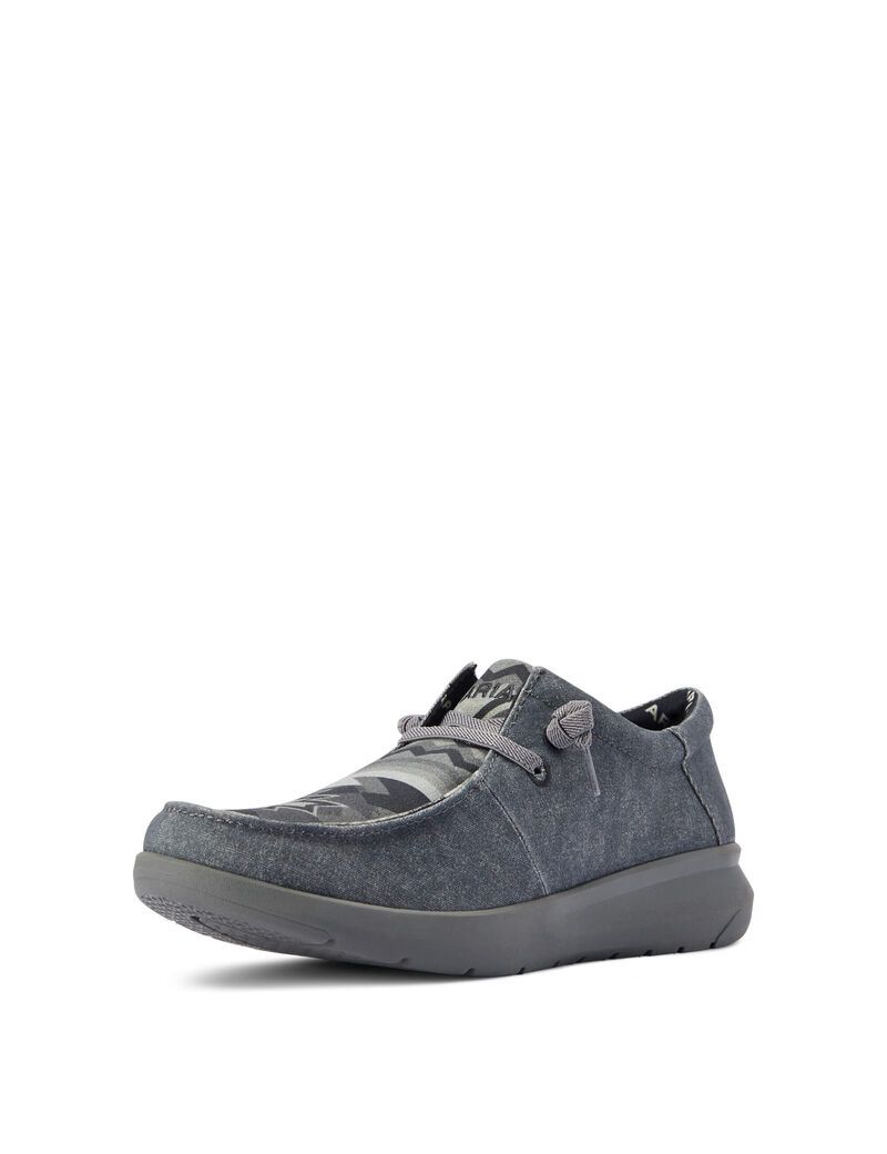 Zapatillas Ariat Hilo Stretch Encaje Hombre Gris | LEWG72831