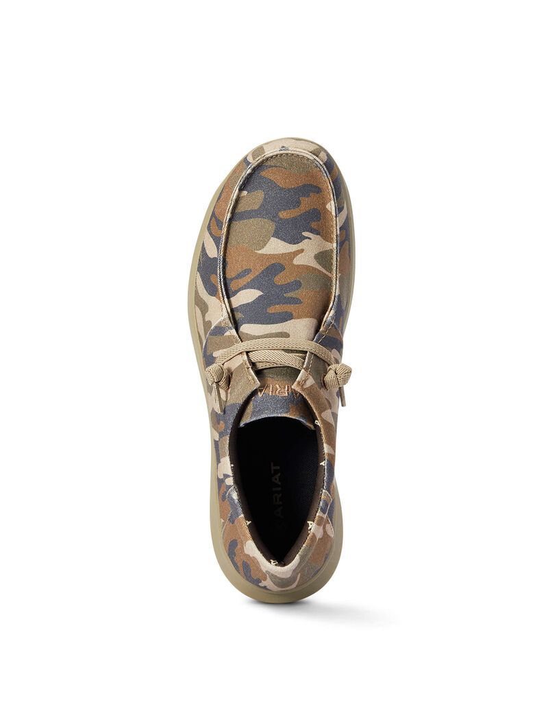 Zapatillas Ariat Hilo Stretch Encaje Hombre Camuflaje | PDEQ53108