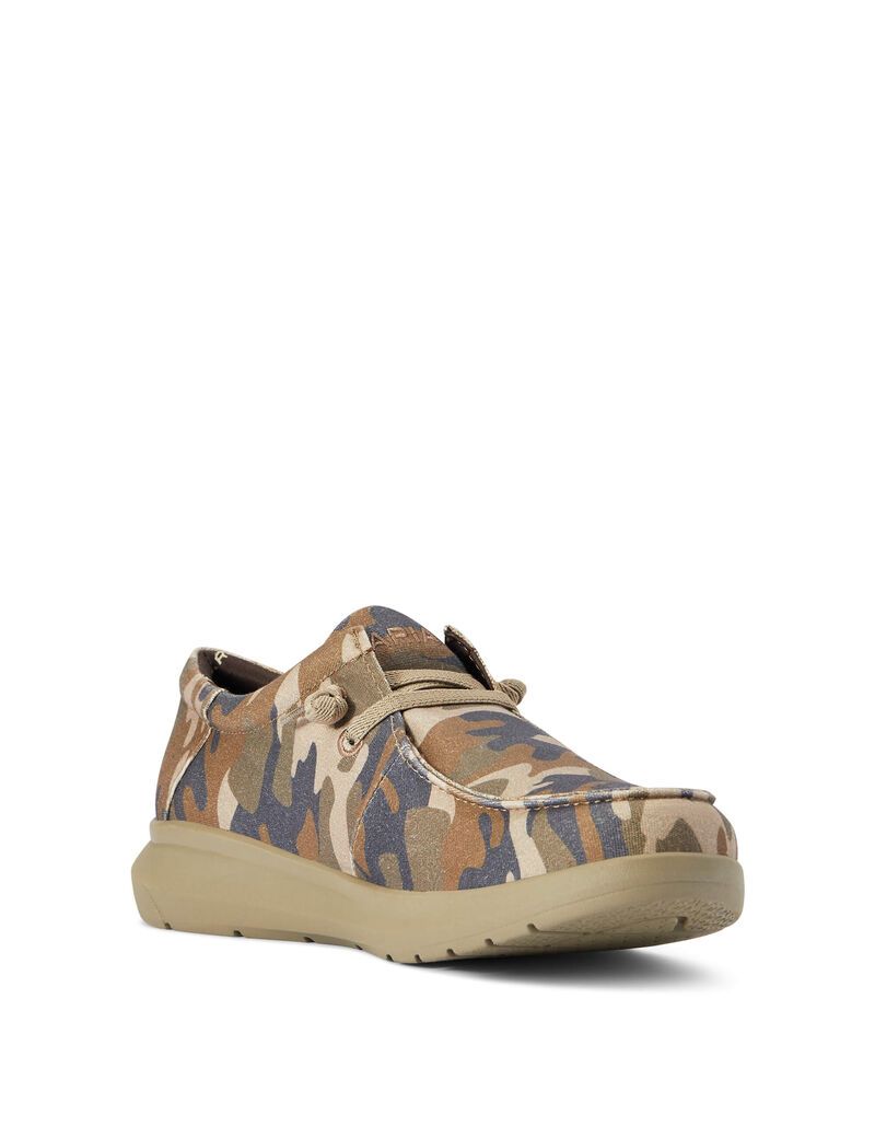 Zapatillas Ariat Hilo Stretch Encaje Hombre Camuflaje | PDEQ53108