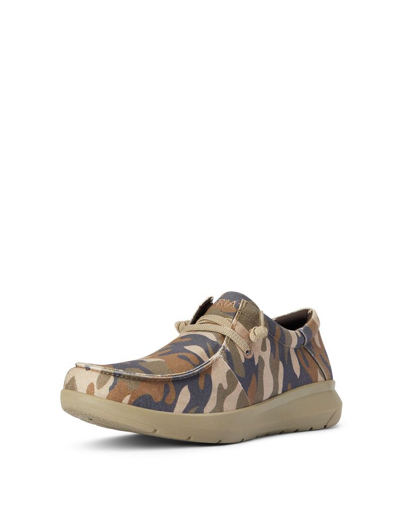 Zapatillas Ariat Hilo Stretch Encaje Hombre Camuflaje | PDEQ53108